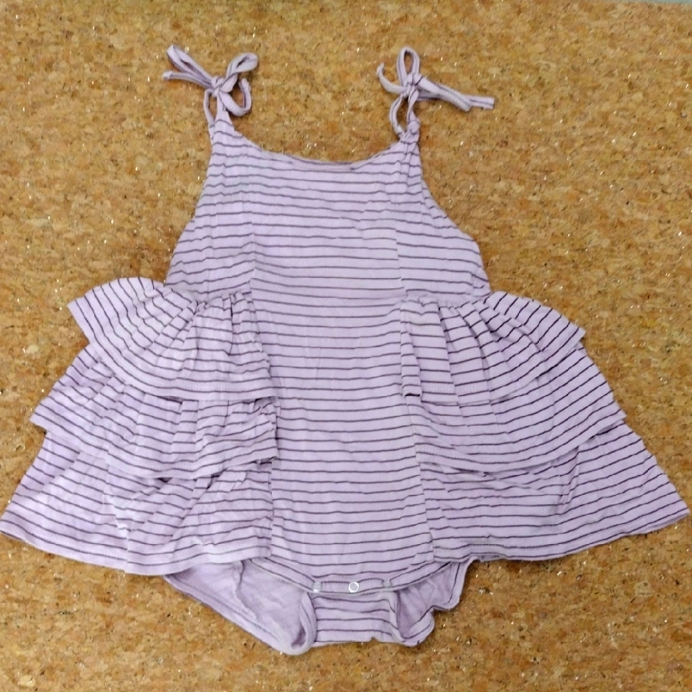 KQ Mauve Stripe Ballerina Bubble